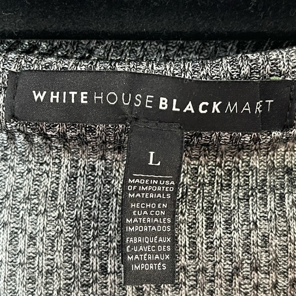 WHBM Silver Off The Shoulder Bead Accent Blouse - Picture 3 of 5